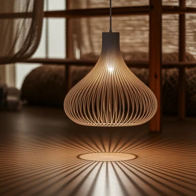 Lámpara diseño impresa en 3D