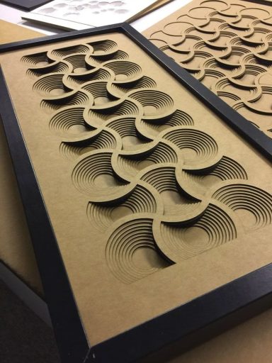 Placa decorativa impresa 3D